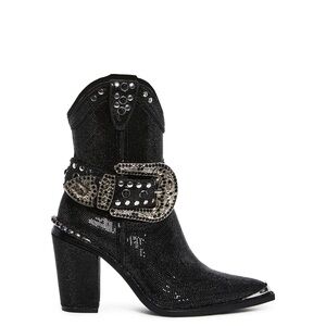 Black Studded Ankle Boots